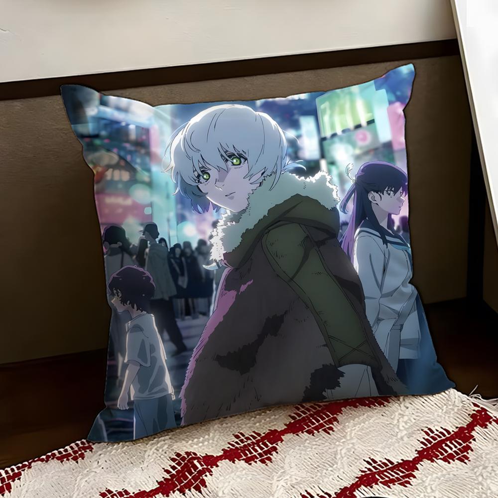 TTo Your Eternity SSeason 3 Cushion Cover Reversible Soft Durable Pillow Cover Home  Car MultiScene Use for Daily Comfort