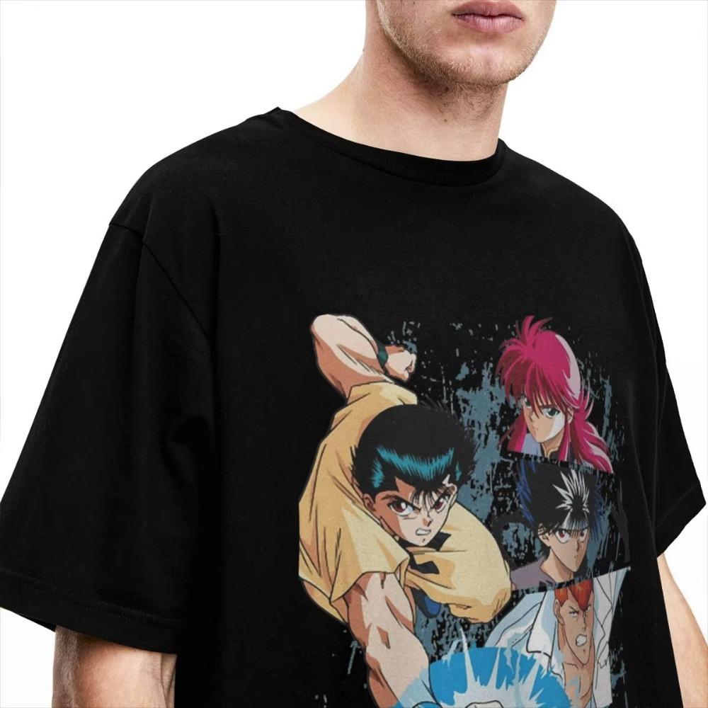 Ю Ю Урамеши Команда YuYu Hakusho для Мужчин Женщин Футболки Одежда Сумасшедшая Футболка Футболка Новое Поступление Одежда