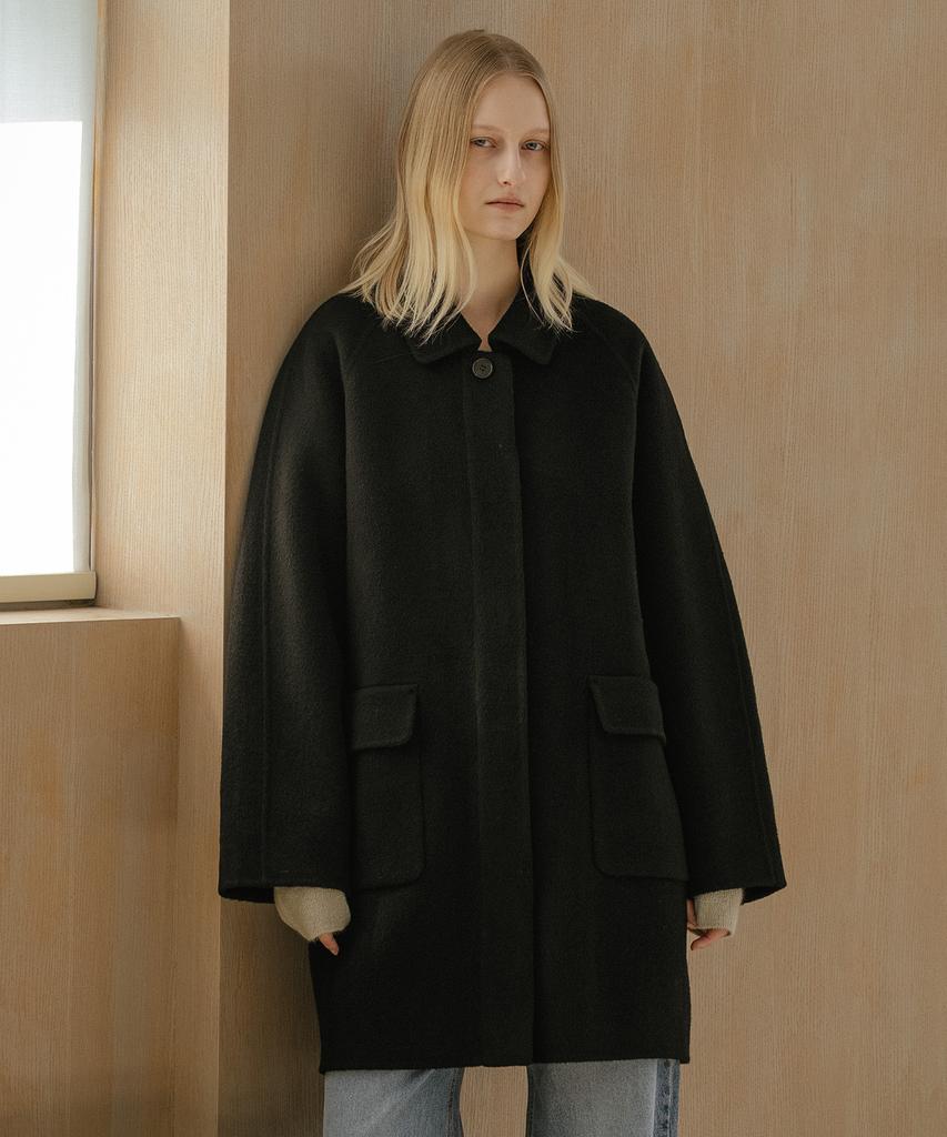 Knownbetter Handmade Raglan Wool Half Coat [Knfw04Ct05]_[2Color]