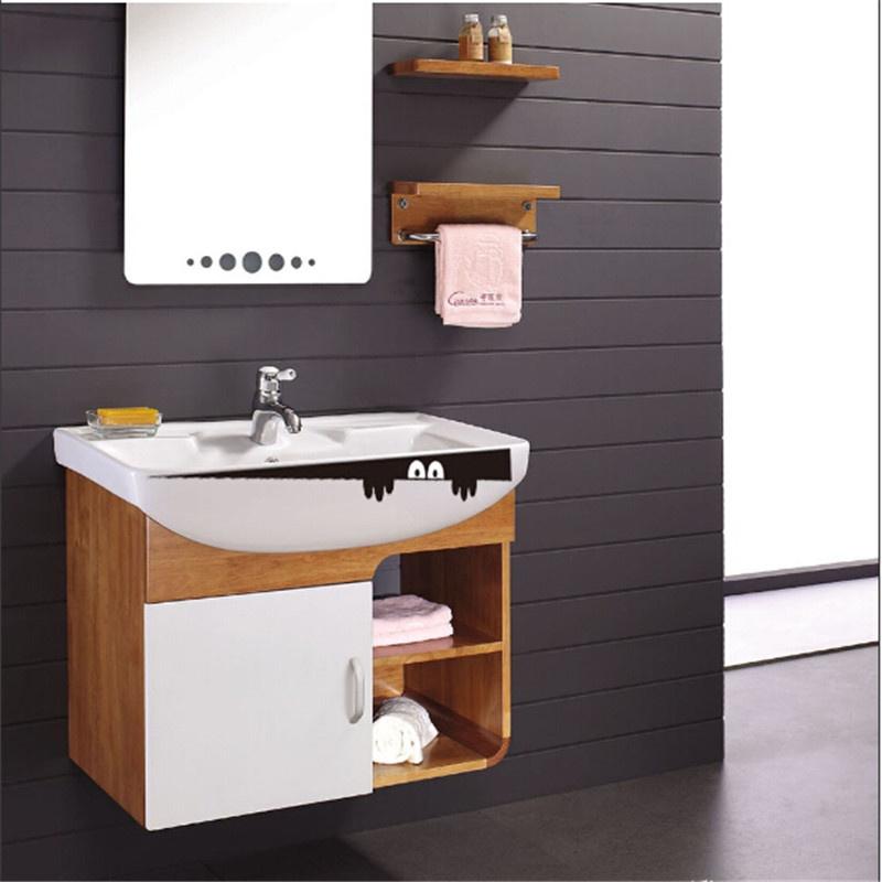 10 шт DIY Забавный взгляд монстр сиденье для унитаза ванная комната стикер стены автомобиля наклейка