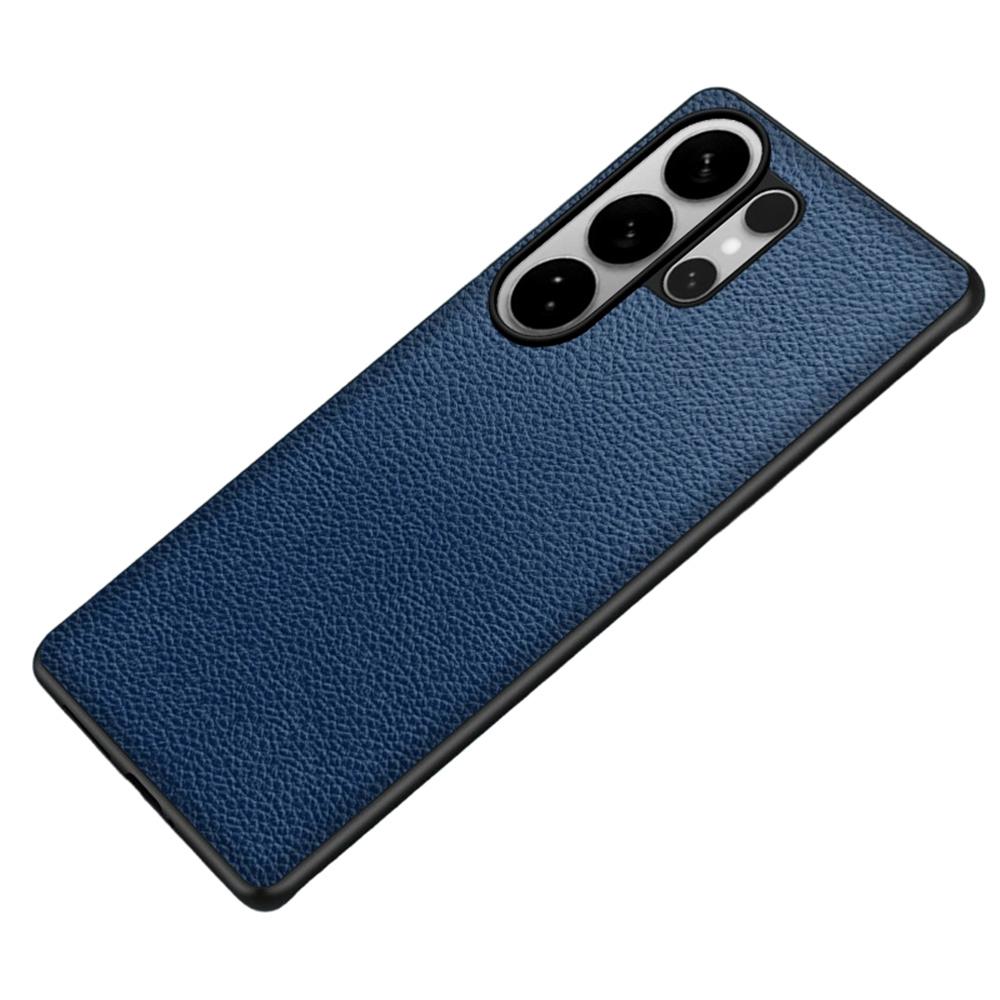 For Samsung Galaxy S24 Ultra Case Litchi Texture PU Leather Coated PC + TPU Protective Phone Back Cover