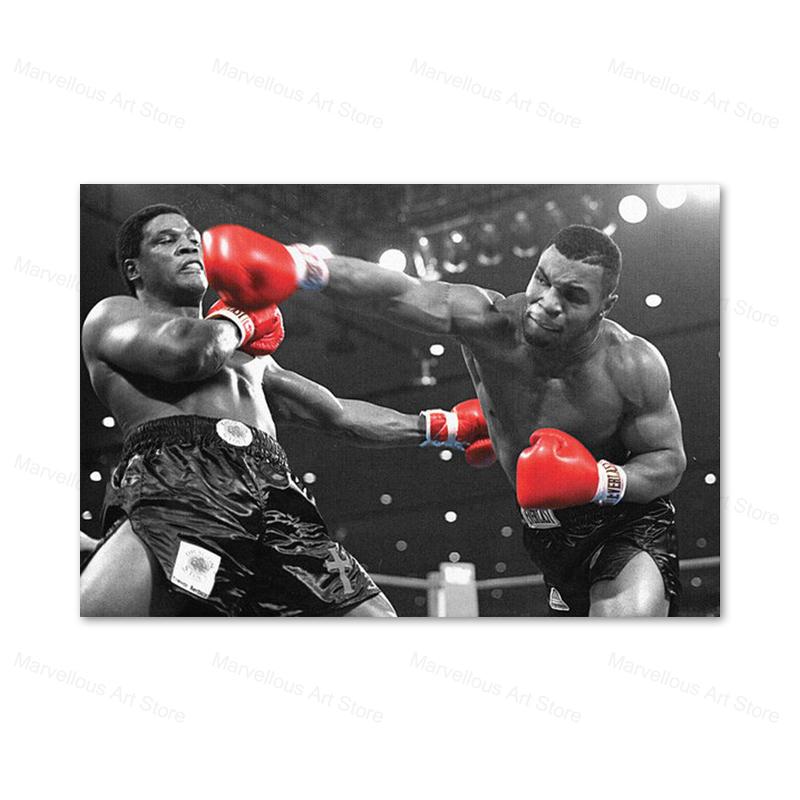 Бокс Мотивационная картина на холсте У каждого есть план, пока его не ударят в рот, постеры, принты, Майк Тайсон, настенное искусство