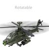 NEW America AH-64 Apache Utility Alloy Helicopter Airplane Model Simulation Metal Flying Model Sound and Light Children Toy Gift