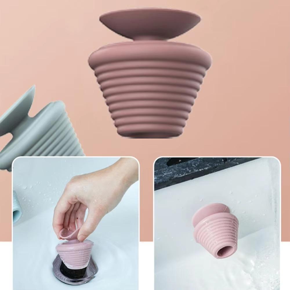 Anti-Clogging Tub Stopper Silicone Drain Stopper Useful Bathtub Drain Plug Bathroom Bathtub