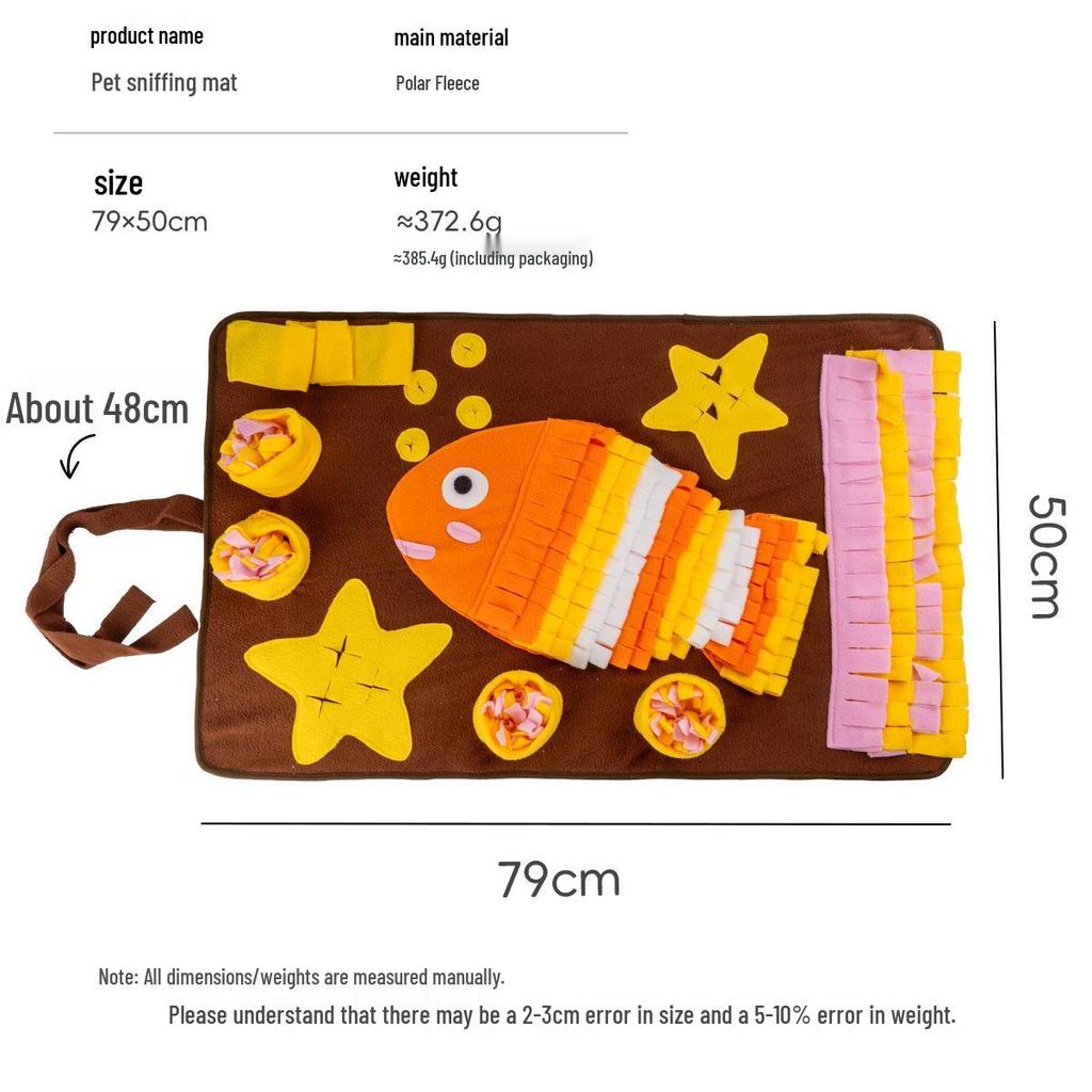 Pet Sniffing Mat: Dog Food Hiding Blanket & Boredom Relief Educational Toy
