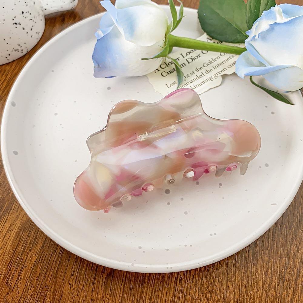 Заколка для волос в форме облака, однотонная черепаховая заколка для волос, когти для путешествий