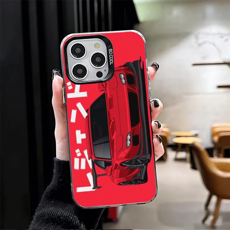 Мягкий чехол для телефона JDM Tokyo Drift Sports Car для iPhone 15 16 17 Pro Max 17Air 16E 14 Plus 13 12 Mini Ударопрочный чехол Задняя крышка