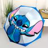 1pc Stitch Design Automatic Opening/Closing Folding Umbrella with 8 Iron Ribs, Portable Sunshade for Men and Women yy250731120