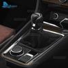 Настоящая мягкая карбоновая наклейка для SEAT Ateca 5F 2016-2025 Для Cupra Ateca 5F 2018-2025 Левый руль Правый руль Отделка панели ручного переключения передач автомобиля