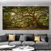 Landscape Pictures Green Tree Canvas Painting Forest Posters and Prints Wall Art Giant Trees Pictures for Living Room Home Decor
