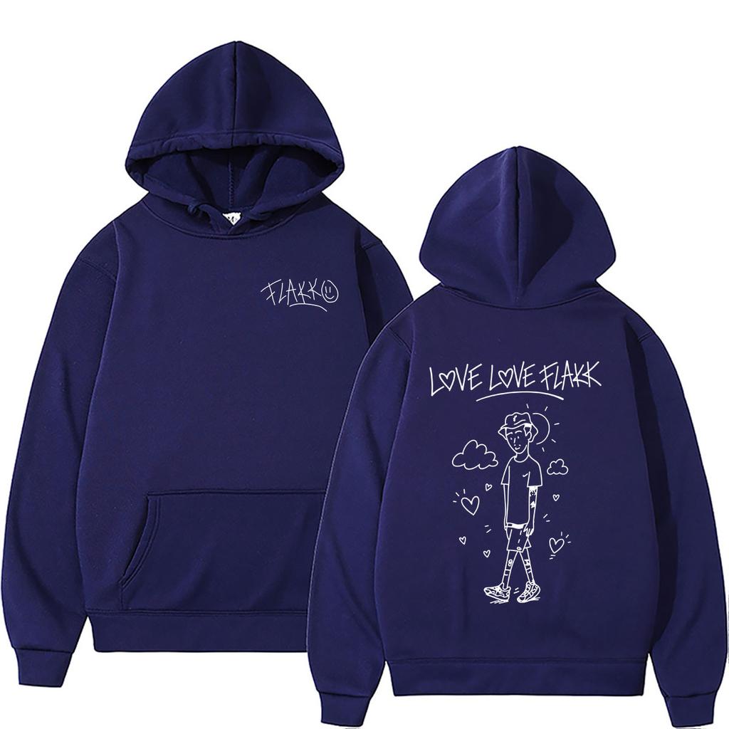 Hot Sale Rapper Rels B Love Love Flakk Merch Hoodie Unisex Hip Hop Fashion Oversized Streetwear Casual Vintage Hoodies