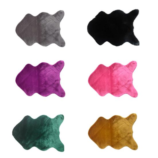 Пушистый искусственный мех Геометрический придверный коврик Ковер для пола Гостиная Спальня