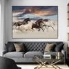 Horse Wall Art Posters Horse Running Canvas Art Print Painting Beautiful Horses Pictures for Modern Home Living Room Decoration