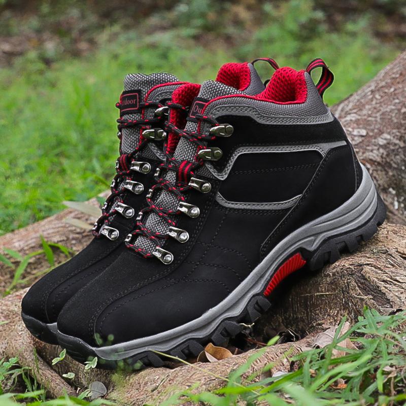 Plus Size Men Boots Autumn Anti-Skidding Outdoor Trekking Hiking Shoes Ankle Boots for Men