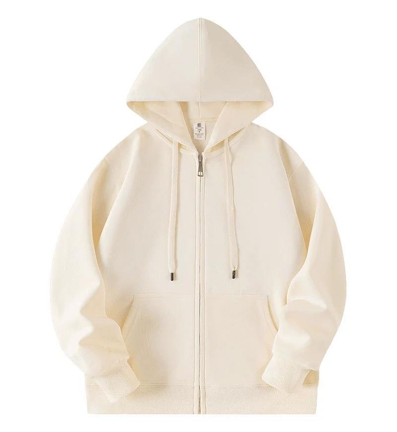 Мужские худи оверсайз однотонные с капюшоном, пальто, толстовки из плотного хлопка, спортивная одежда для женщин, хлопок плюс бархат, кардиган на молнии для тренировок