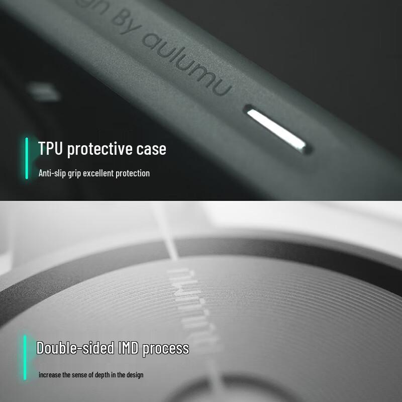 Магнитный светящийся полупрозрачный чехол для телефона AULUMU A16