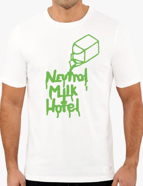 Футболка Neutral Milk Hotel Инди-фолк группа Музыка панк Молочный пакет