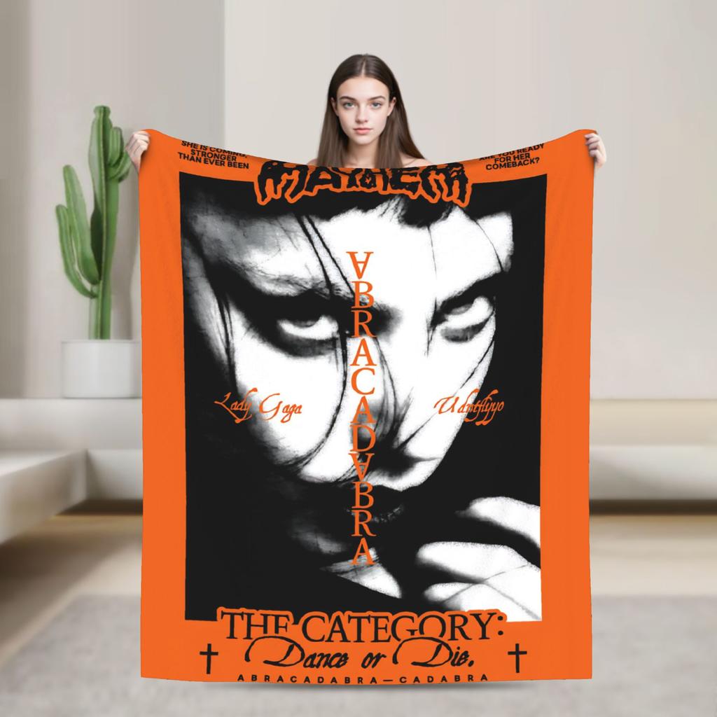 Lady Gaga Mayhem 2025 Album Blanket Super Soft Plush Bedding Throws For Couch Chair Travel Flannel Bedspread Bed Cover