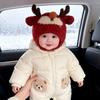 Thick Lining Toddler Beanie Plush Infant Warm Hat Skin Friendly Baby Earflap Hat  Autumn Winter