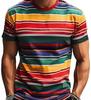 XXS-6XL Футболка для мужчин Модные полосатые 3D-принтованные футболки для мужчин Летние повседневные футболки с коротким рукавом Топы Футболки Пуловеры