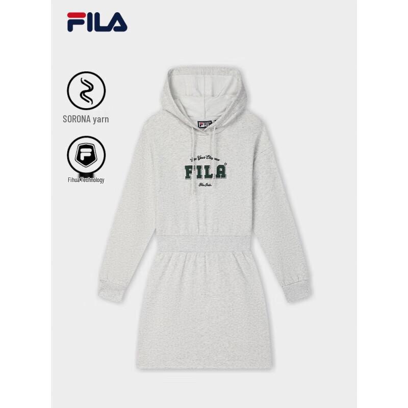 Fila Женское трикотажное платье-толстовка с капюшоном