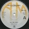 7inch Record BELL & JAMES - Livin' It Up (Friday Night) AMS7424 A&M Records 1978 UK Soul/Funk Used