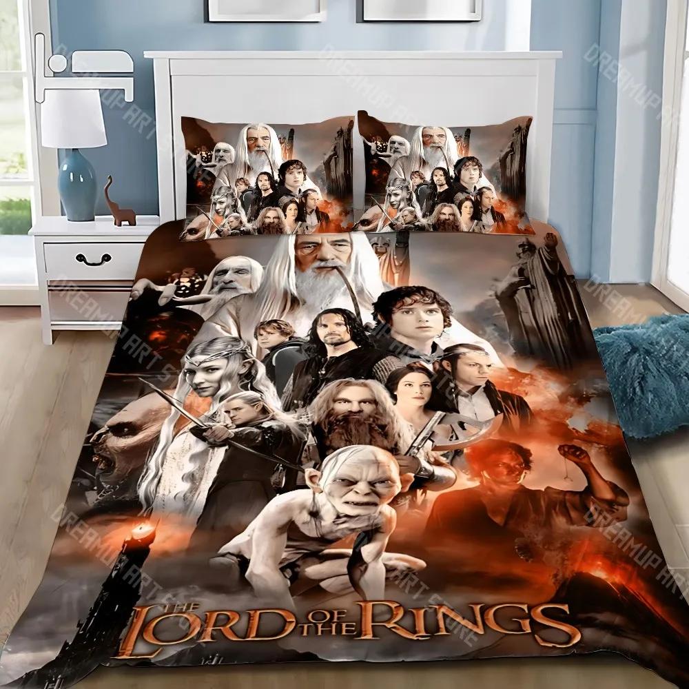 Movie L-LordS of the Rings Duvet Cover Pillowcase Bedding Set Adult Boy Girl Bedroom Decoration Children Gift Single Double Size