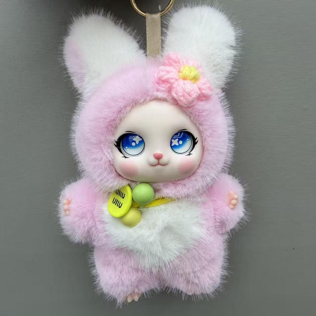 Plush Keychain Charms for Bags & Gifts - Cute Dolls for Girls, Stall Display & Claw Machines