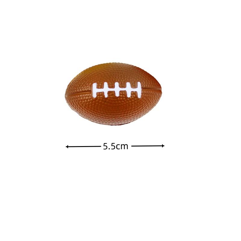 15Pcs Mini Pu Rugby Party Toy Mini Foam Squeeze Sports Ball To Relieve Stress Anxiety School Classroom Reward Party Gift