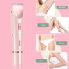 Double-head Women Electric Shaver USB Rechargeable Waterproof Portable Travel Face Body Bikini Area Arm Leg Hair Removal Razor Epilator Trimmer