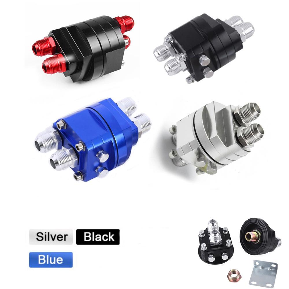 Car Split-Type Oil Temp & Pressure Gauge With Oil Cooler Adapter Oil Pressure Gauges Automobiles Interior Parts