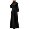 Women Muslim Abaya Long Dress Floral Printed Vintage Kaftan Islamic Maxi Dresses