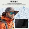 Б/у [Новый] (Сигги) Шляпа-сафари Siggi Сетчатая шляпа для приключений Складная шляпа-буни Стильная шляпа для рыбалки Военная шляпа Шляпа от солнца Шляпа для мужчин Съемный подбородочный ремешок