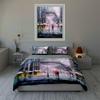 Romantic rainy street Bedding Duvet cover sets Duvet covers Pillowcases gifts (1 * Duvet Cover 2 * Pillowcases, without duvet insert)