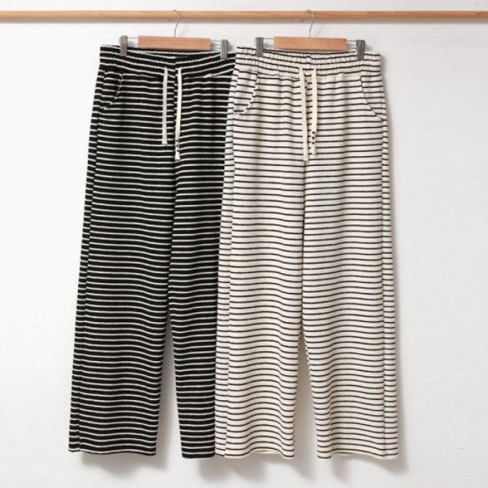 From Heart Poodle Stripe Wide Pants