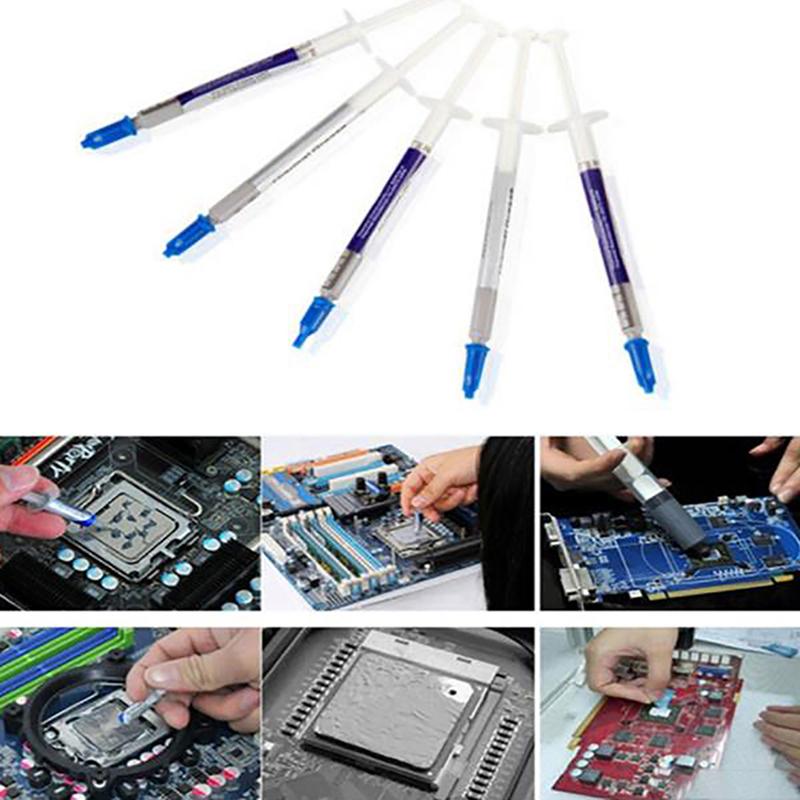 Силиконовая игла тюбик термопаста теплопроводная смазка радиатор чипсет процессора ноутбук компьютер охлаждение шприц паста