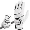Men's Left Hand Golf Glove Wet Weather Grip Golf Glove for Golfer Breathable Flexible Faux Leather Golf Gloves