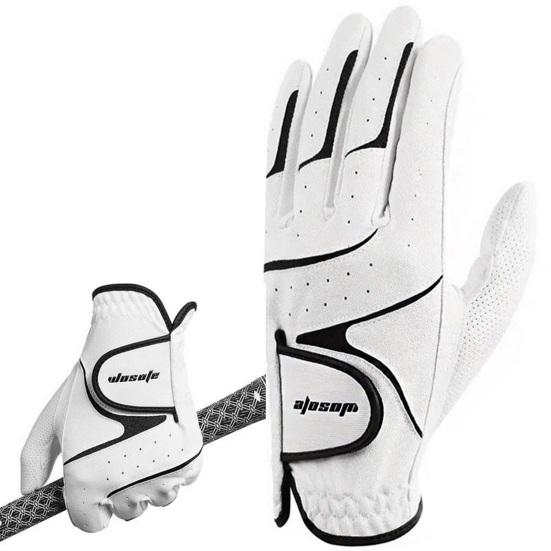 Men's Left Hand Golf Glove Wet Weather Grip Golf Glove for Golfer Breathable Flexible Faux Leather Golf Gloves