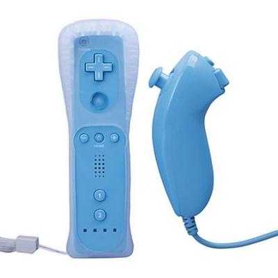Игровой контроллер - Nintendo - Wiimote и Nunchuk - Синий - Беспроводной - Вибрация