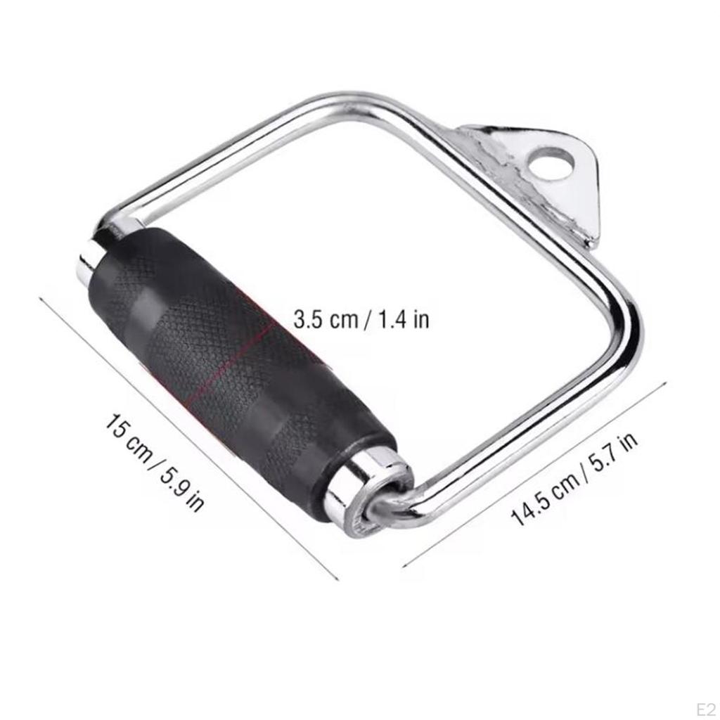 D Row Handle for Cable Machine Gym Attachment Pull Down Stirrup Fitness Equipment