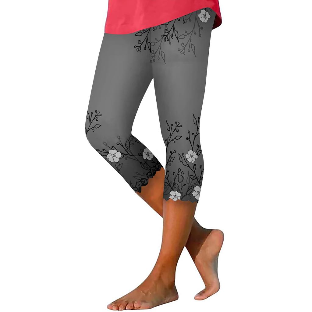 Летние женские леггинсы, укороченные брюки, однотонные узкие брюки с высокой талией для бега, йоги, тренировок в тренажерном зале