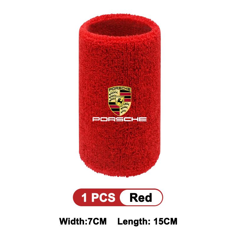 Браслет с логотипом автомобиля Спортивные браслеты на запястье Мужские Женские Впитывающий браслет для Porsche Panamera Cayenne Taycan 911 718 Macan
