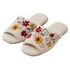 Sybilla Senko Flower Garden 2 Size L 47127 Slippers, (approx. 24-26cm), Beige,