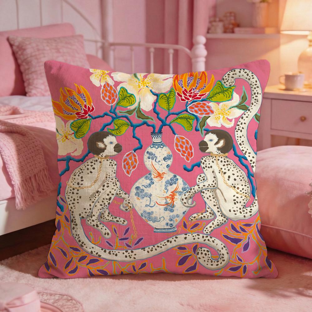 PPaige GGemmel MMonkey Cushion Cover Premium Comfort Reversible Pillow Cove Two In One Design For Any Room Car Interior