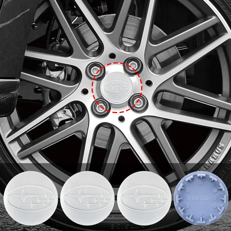 4pcs 60mm Car Wheel Center Hub Cap Badge Emblem Wheel Auto Accessories For SUBARU WRX STI Forester Impreza Legacy Outback BRZ XV ryi3