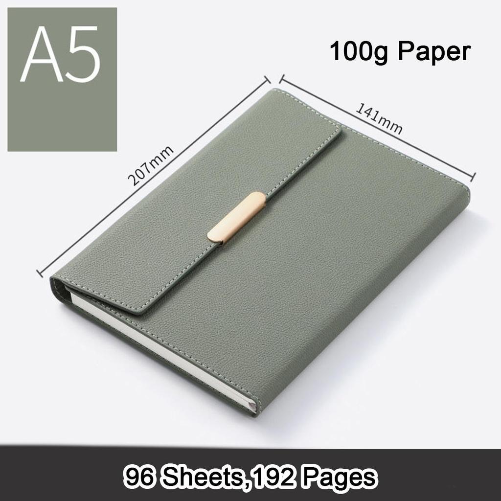 Блокнот из плотной кожи формата А5, тетрадь для записей предметов для учащихся, журнал рабочих совещаний, ежедневник на пряжке, журнал путешествий, 96 листов, 192 страницы