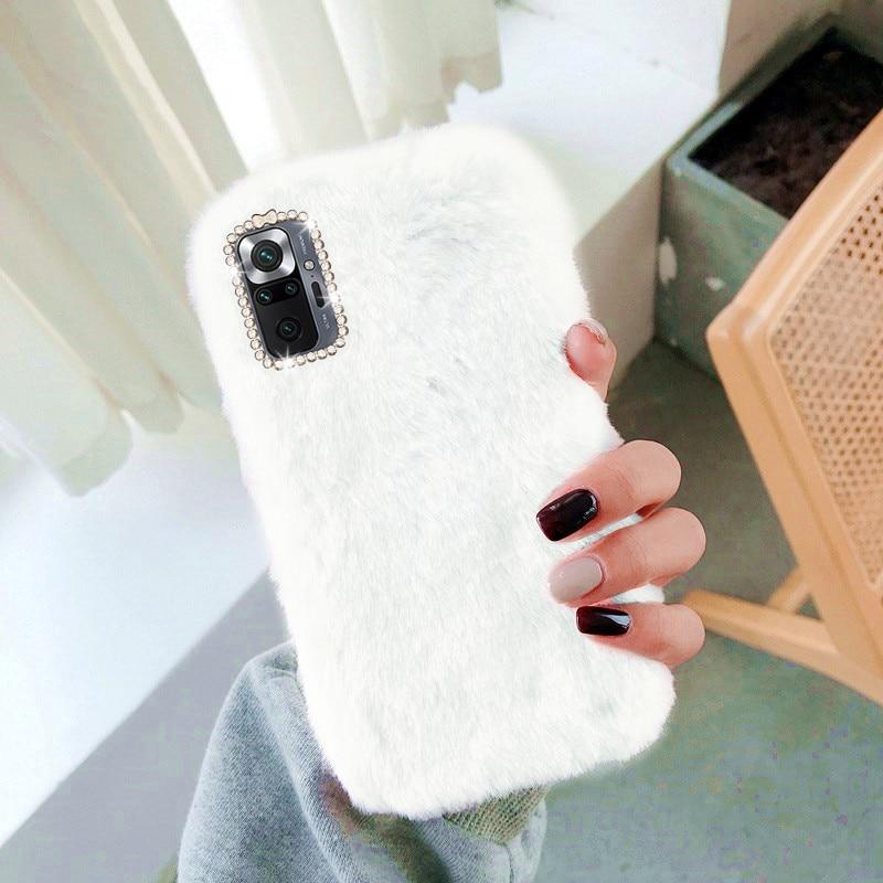 Плюшевая задняя крышка телефона для Redmi 10 9 9A9T 9C 8 8A Note 10 11 8 9 pro 8T, мягкий чехол из ТПУ для xiaomi 11T 10T 11 Lite Poco F3 X3 M3/iphone/Samsung/Honor