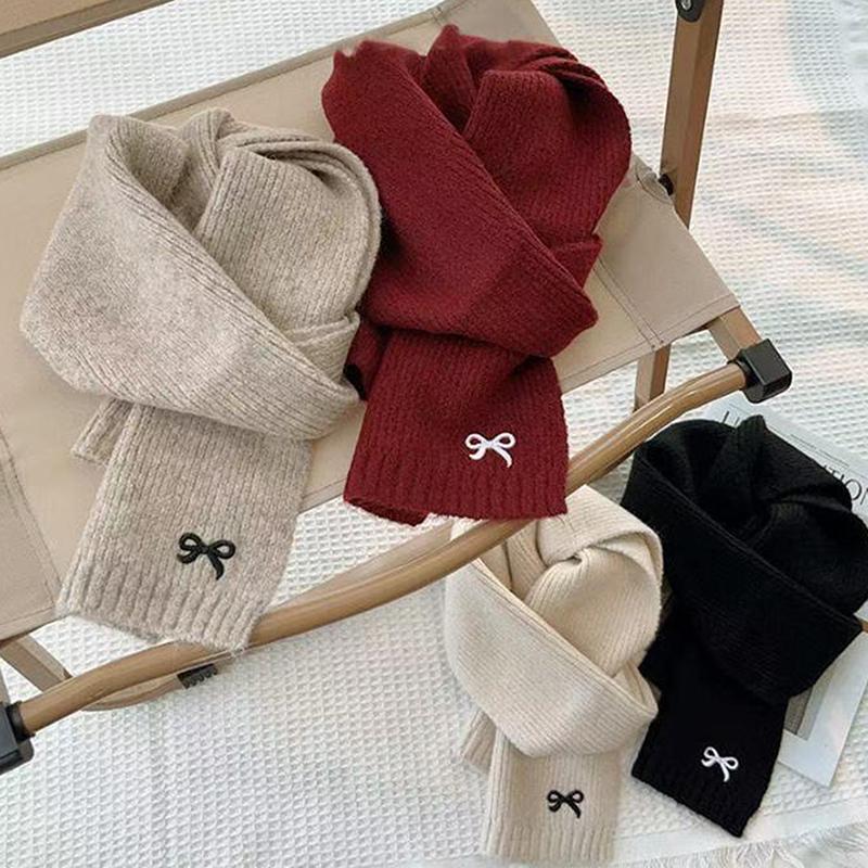 Набор из 2 шт. Корейские детские шапки и шарфы Зимние 1-8 лет Стильные для мальчиков и девочек Малышей Ветрозащитные Вязаные Шерстяные Шапка Шарф