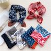 53CM Silk Scarf Small Square Scarf Versatile For Women Spring And Autumn Thin Design Fashionable And Stylish Decorative Scarf Professional Flight