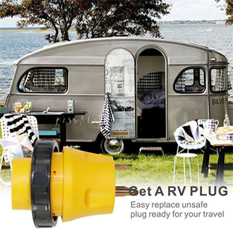 Адаптер шнура питания 15A Male to 50A Twist Lock Female Plug Connector для RV Camper Car Accessories Car Socket